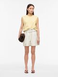 Product image thumbnail - HIGH WAIST LEATHER SHORTS, Birch | 4