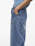 VILA HIGH WAIST WIDE LEG JEANS, Dark Blue Denim, highres - 14103283_DarkBlueDenim_007.jpg