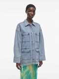 VILA BUTTONED DENIM JACKET, Light Blue Denim, highres - 14106268_LightBlueDenim_003.jpg