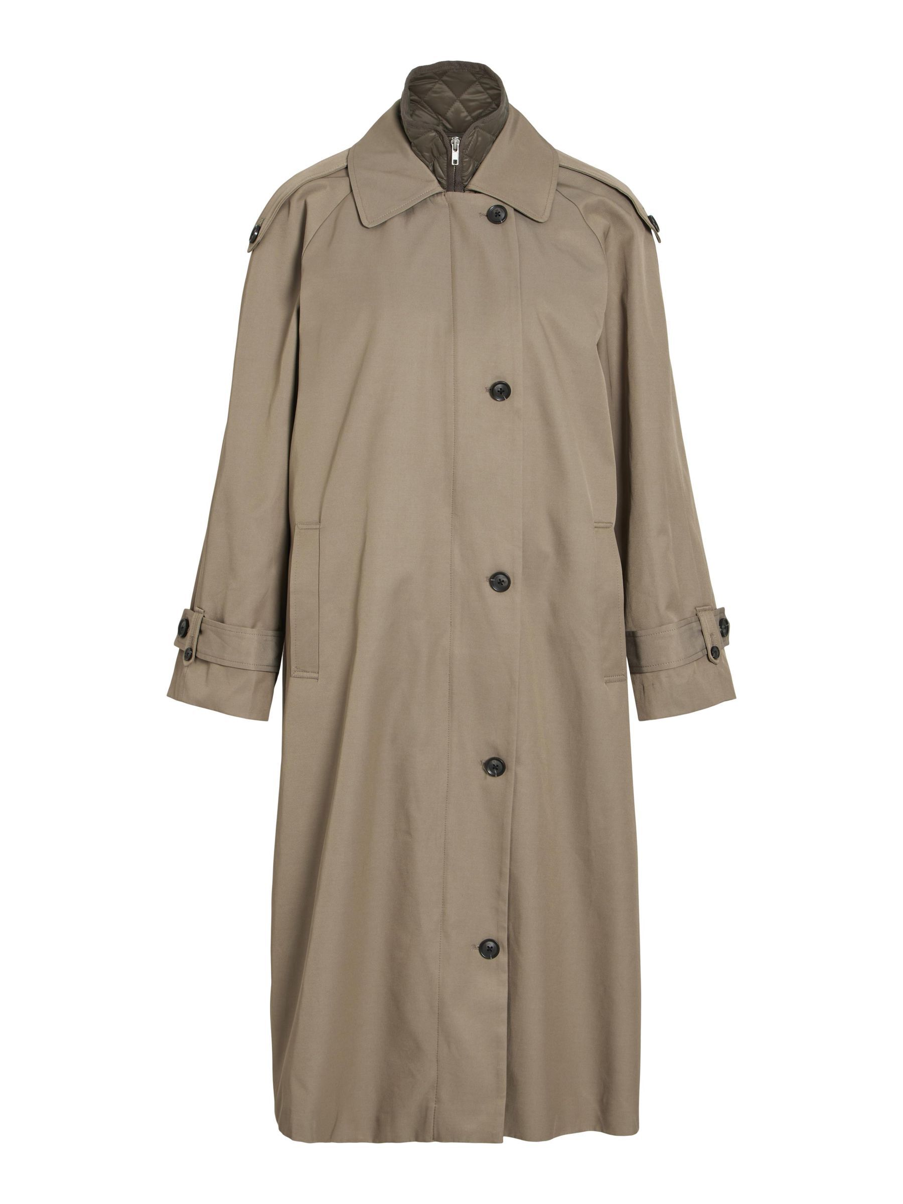 LONG TRENCHCOAT | Grey | ROUGE EDIT®