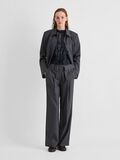 Product image thumbnail 4 MID-WAIST WIDE-LEG TROUSERS, Dark Grey Melange