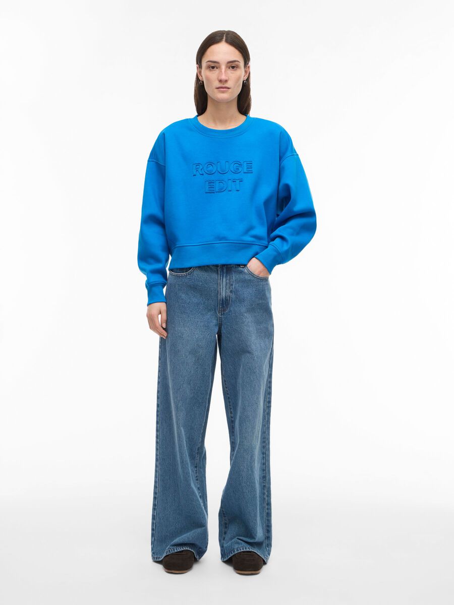 Product tile image - ROUND NECK SWEATSHIRT, Directoire Blue | 14113149_DirectoireBlue