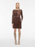 Product image thumbnail - ROUND NECK LONG SLEEVED TOP, Chicory Coffee | 4
