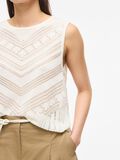 Product image thumbnail - SLEEVELESS KNITTED TOP, Birch | 3