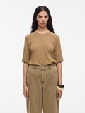 VILA ROUND NECK SHORT SLEEVED TOP, Petrified Oak, highres - 14108417_PetrifiedOak_003.jpg
