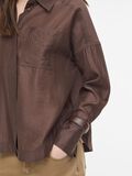 Product image thumbnail - OVERSIZED SHIRT, Seal Brown | 5