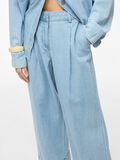 Product image thumbnail - MID-WAIST WIDE-LEG TROUSERS, Light Blue Denim | 3