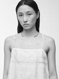 Product image thumbnail - EMBROIDERED STRAP TOP, Cloud Dancer | 5