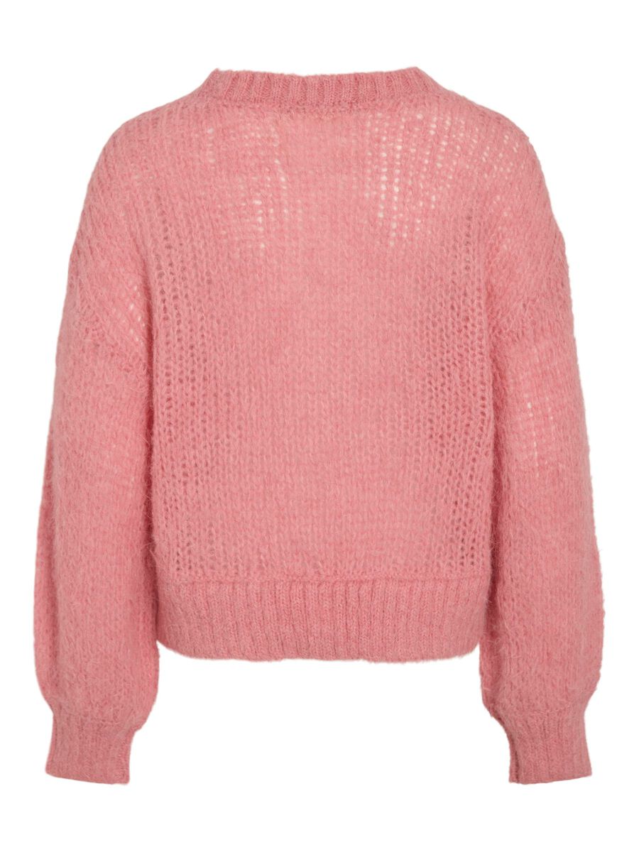 VILA WOOL BLEND KNITTED CARDIGAN, Peach Blossom, highres - 14108780_PeachBlossom_002.jpg