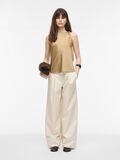 Product image thumbnail - MID-WAIST WIDE-LEG TROUSERS, Birch | 4