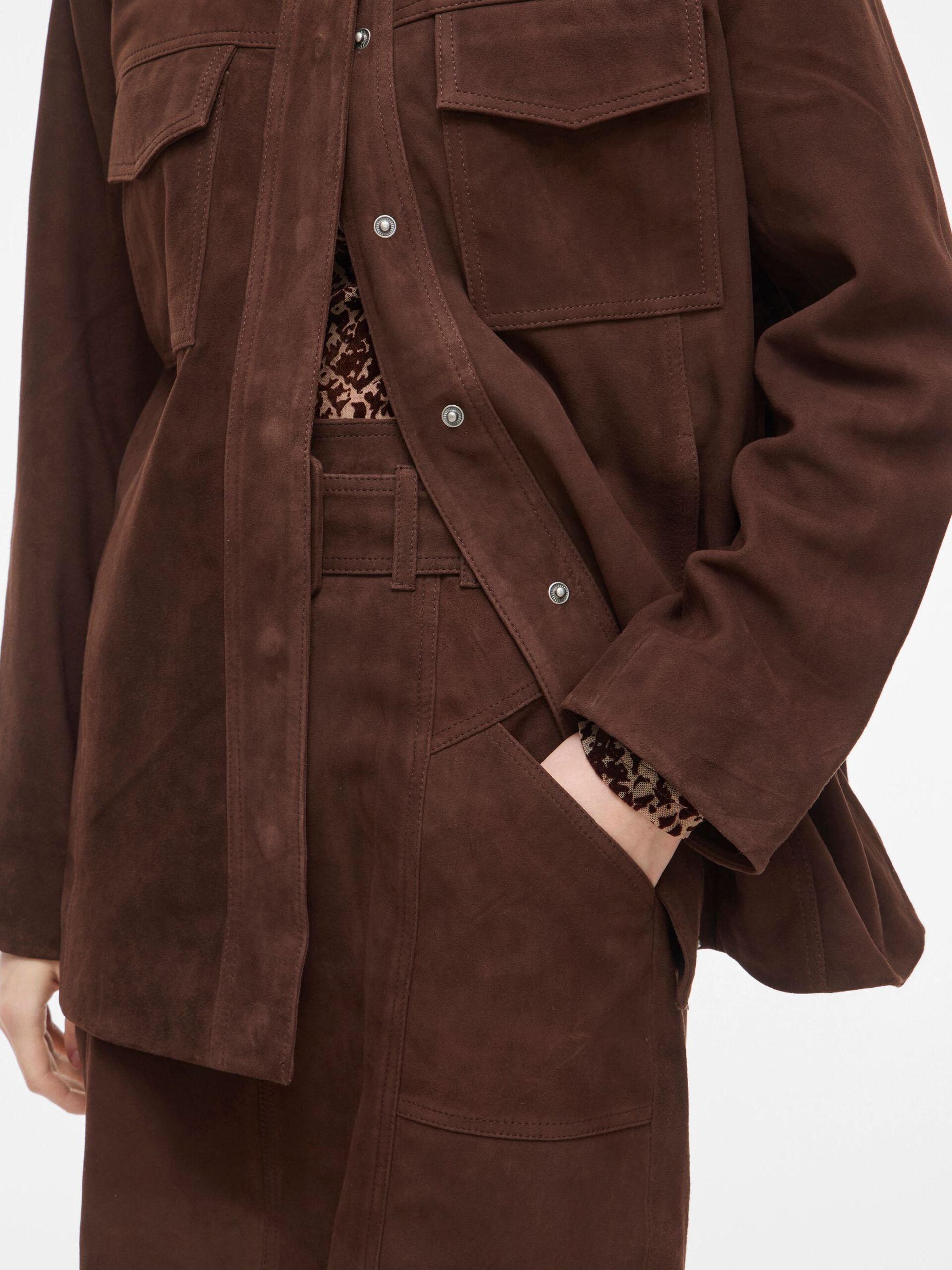 Carousel image - SUEDE JACKET, Chicory Coffee | 5