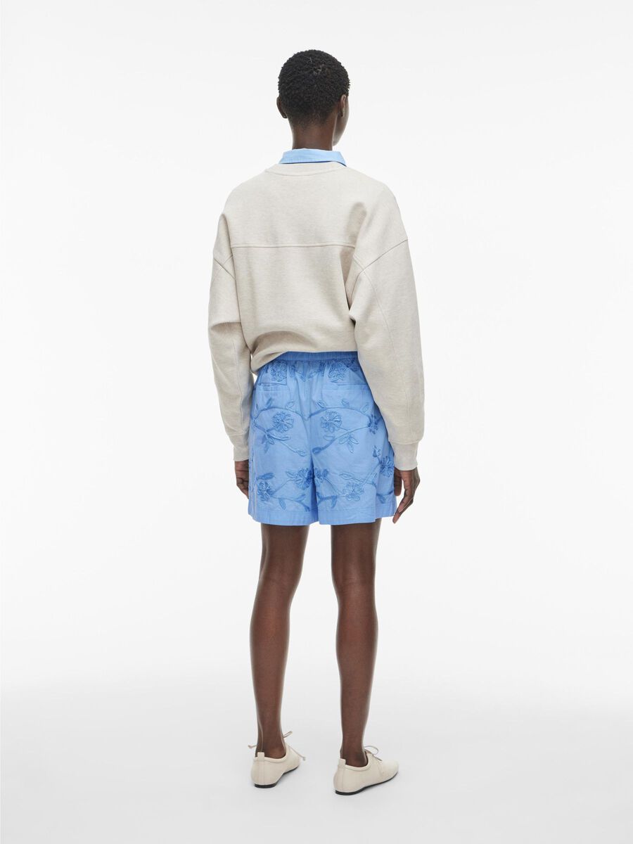 VILA HIGH WAIST SHORTS, Little Boy Blue, highres - 14105926_LittleBoyBlue_004.jpg
