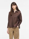 Product image thumbnail - OVERSIZED SHIRT, Seal Brown | 1