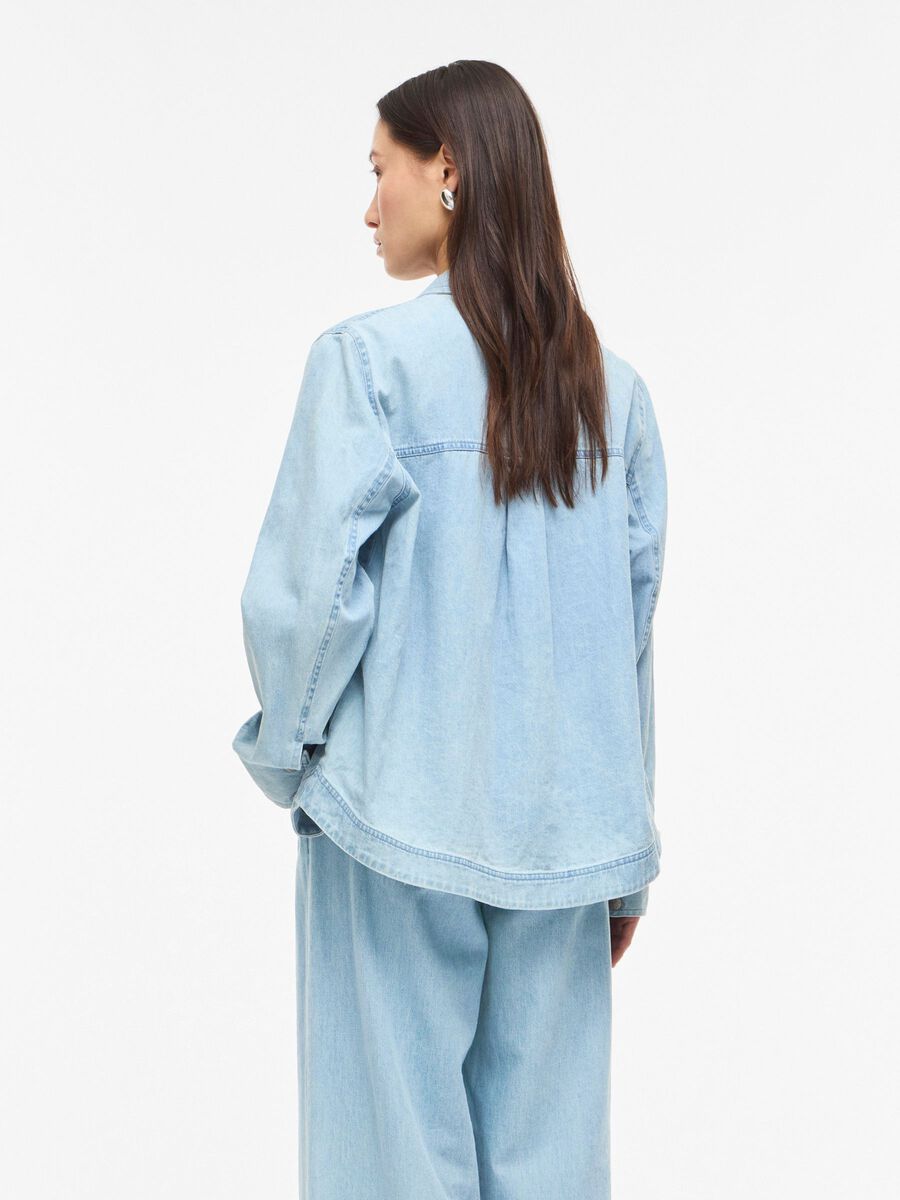 Carousel image - OVERSIZED SHIRT, Light Blue Denim | 2