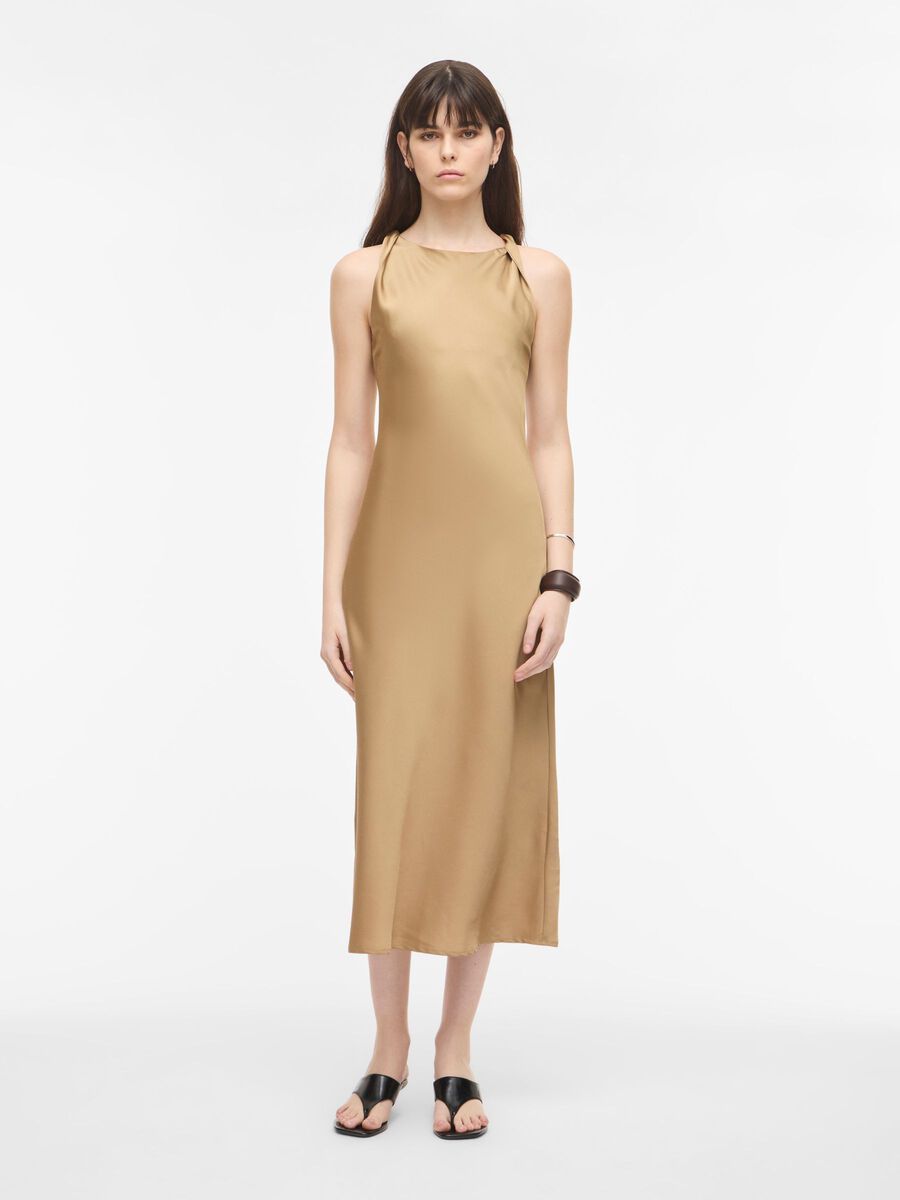 Product tile image - SLEEVELESS MIDI DRESS, Petrified Oak | 14105737_PetrifiedOak
