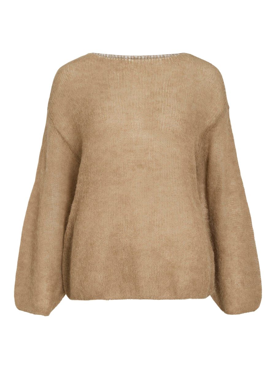VILA WOOL BLEND KNITTED PULLOVER, Petrified Oak, highres - 14108476_PetrifiedOak_001.jpg
