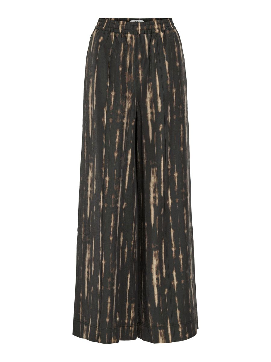 VILA HIGH-WAIST WIDE-LEG TROUSERS, Meteorite, highres - 14109367_Meteorite_1207598_001.jpg