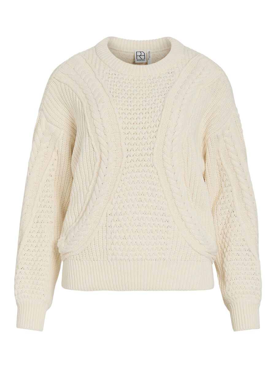 Product tile image - CABLE KNITTED PULLOVER, Birch | 14106915_Birch