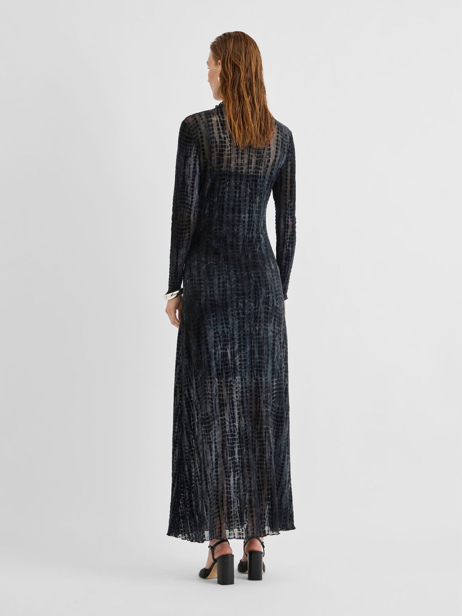 Carousel image 2 LONG SLEEVED MAXI DRESS, Meteorite