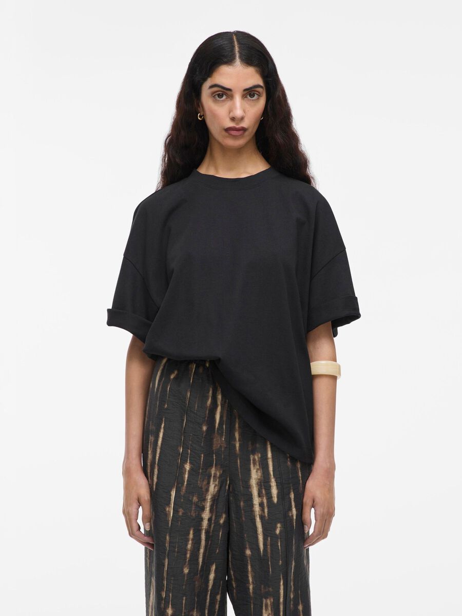 VILA COTTON OVERSIZED T-SHIRT, Meteorite, highres - 14108427_Meteorite_003.jpg