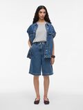 VILA MID-WAIST DENIM SHORTS, Dark Medium Blue Denim, highres - 14107740_DarkMediumBlueDenim_005.jpg