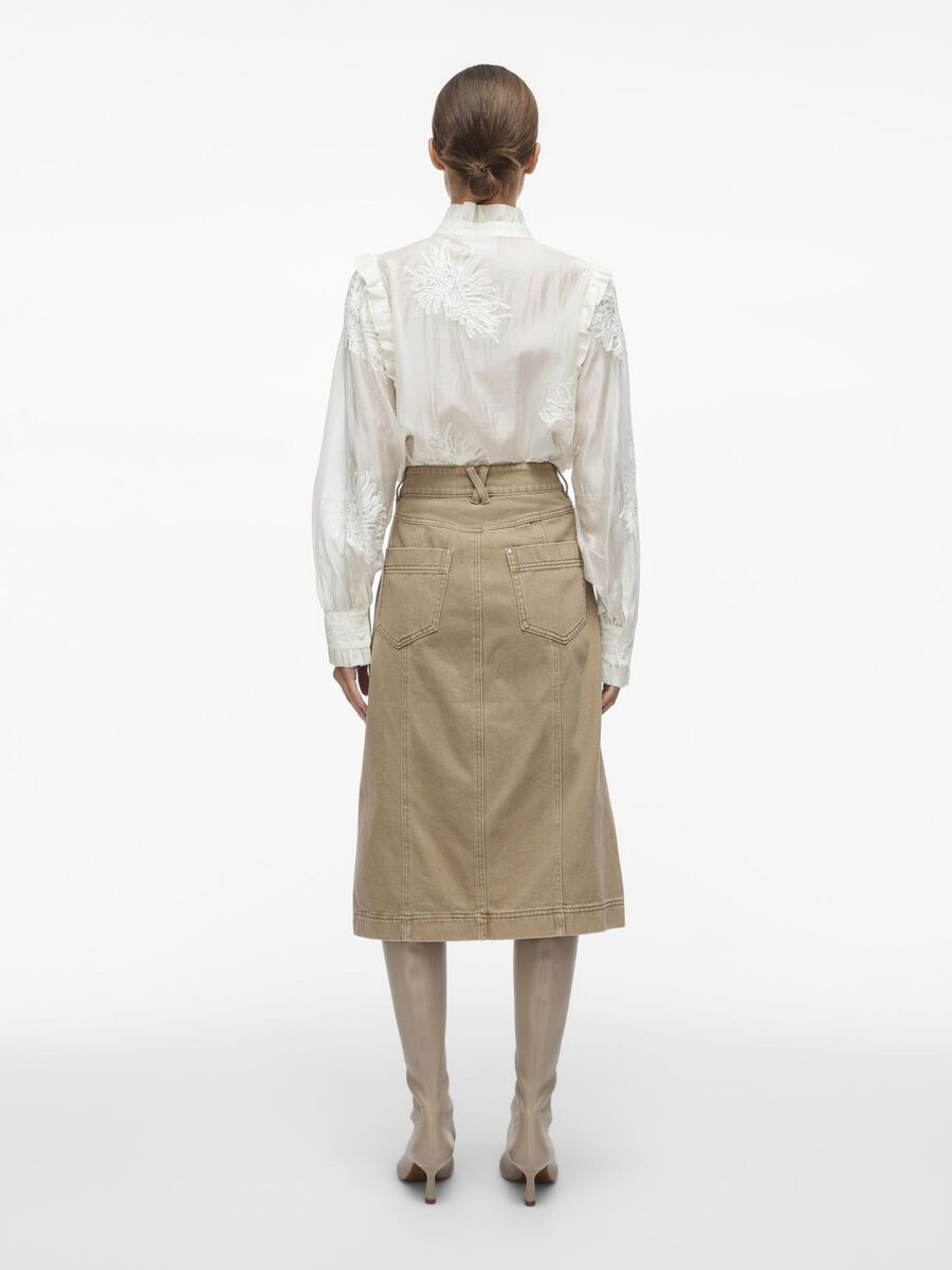 VILA MIDI DENIM SKIRT, Fallen Rock, highres - 14103284_FallenRock_004.jpg