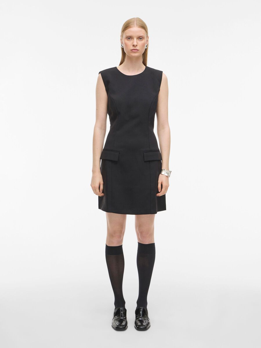 Carousel image - SLEEVELESS SHORT DRESS, Meteorite | 1