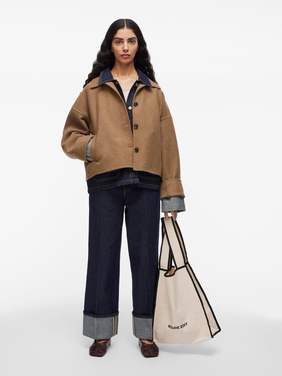 VILA WOOL BLEND JACKET, Petrified Oak, highres - 14108412_PetrifiedOak_005.jpg