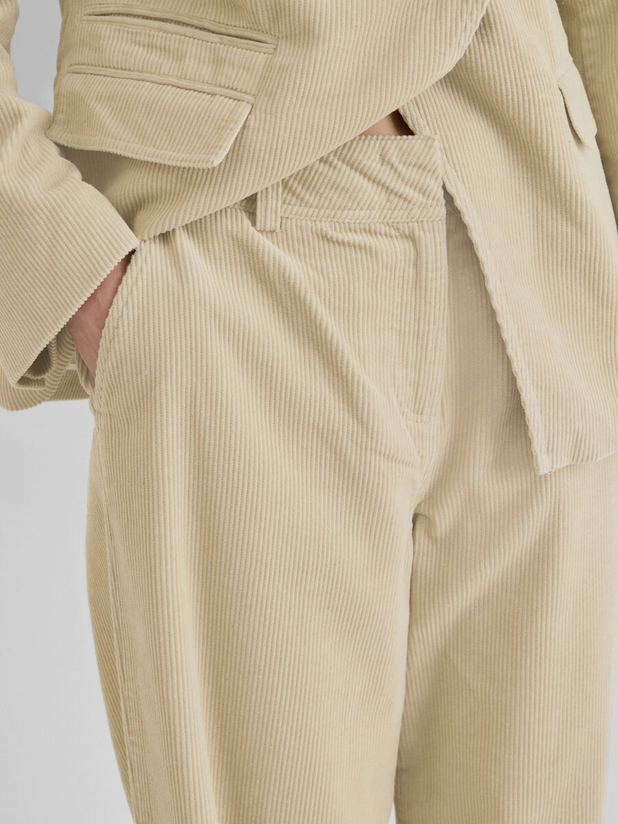 Carousel image - MID-WAIST TROUSERS, Pelican | 3