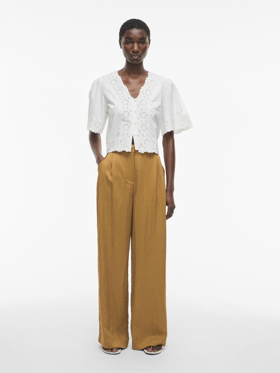 VILA HIGH WAIST TROUSERS, Bone Brown, highres - 14105910_BoneBrown_005.jpg