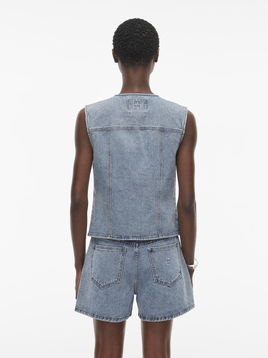 VILA DENIM WAISTCOAT, Light Blue Denim, highres - 14105751_LightBlueDenim_004.jpg