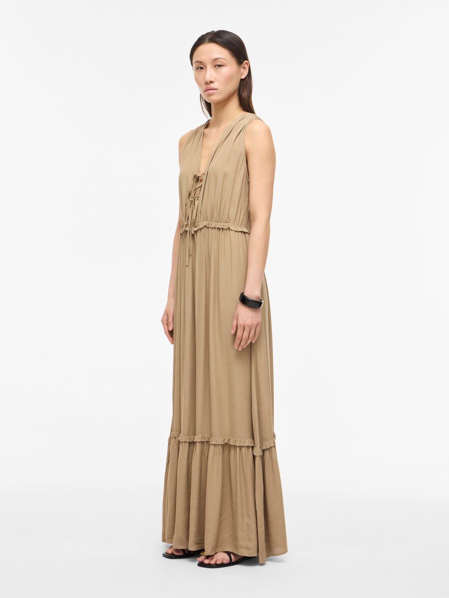 Carousel image - SLEEVELESS MAXI DRESS, Petrified Oak | 1