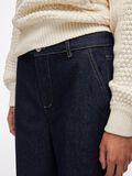 Product image thumbnail - MID-WAIST STRAIGHT FIT JEANS, Dark Medium Blue Denim | 3