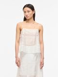 Product image thumbnail - EMBROIDERED STRAP TOP, Cloud Dancer | 1
