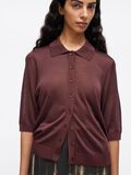 VILA KNITTED POLO SHIRT, Decadent Chocolate, highres - 14107741_DecadentChocolate_007.jpg