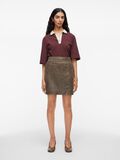 VILA COTTON POLO T-SHIRT, Decadent Chocolate, highres - 14108778_DecadentChocolate_1210061_005.jpg