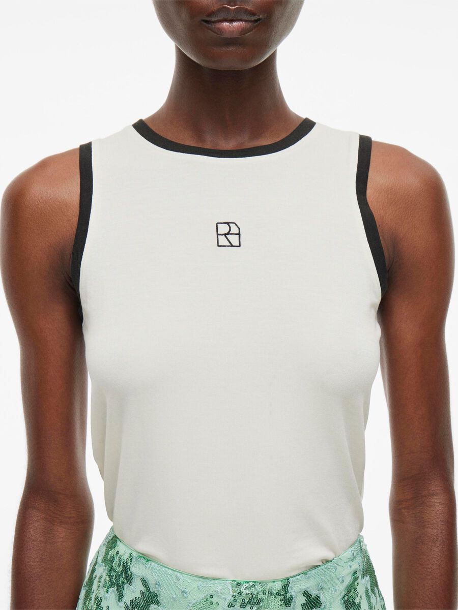 Carousel image - SLEEVELESS TANK TOP, Birch | 3