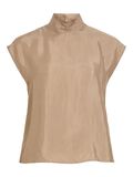 Product image thumbnail 1 HIGH NECK SHORT SLEEVED TOP, Sepia Tint