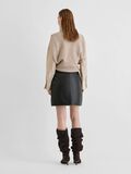 Product image thumbnail 2 LEATHER MINI SKIRT, Meteorite