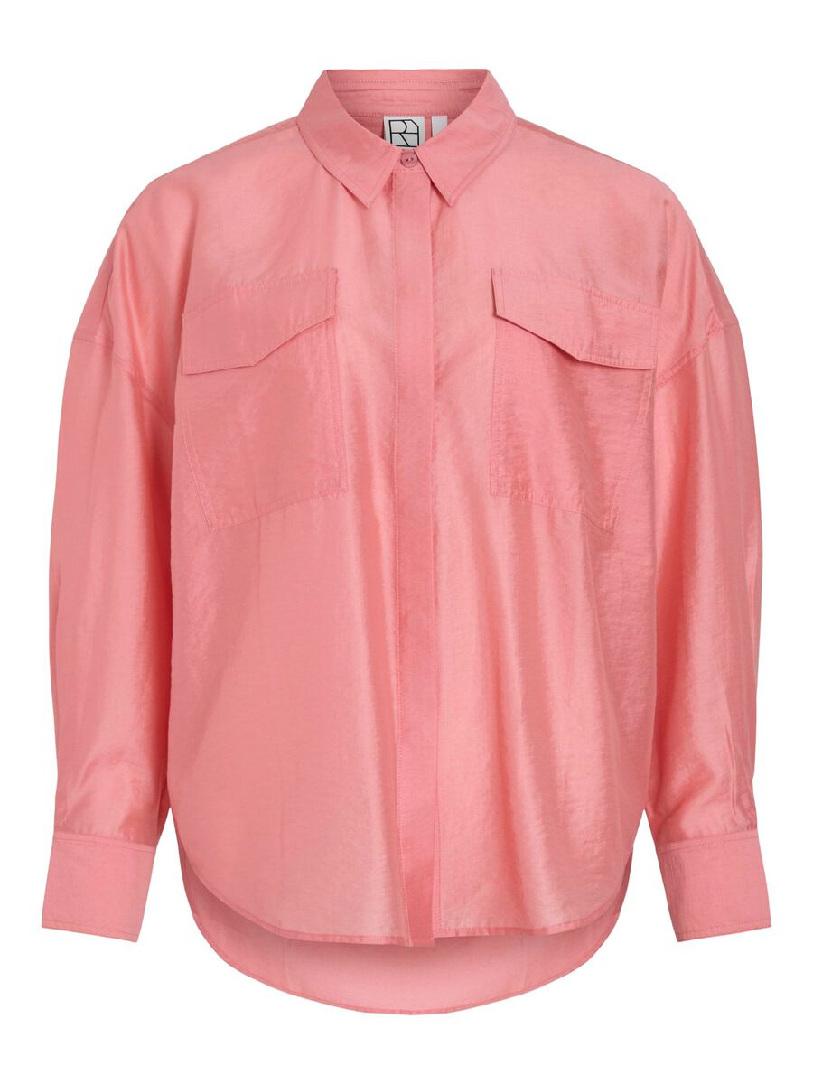 VILA OVERSIZED LONG SLEEVED SHIRT, Peach Blossom, highres - 14107743_PeachBlossom_001.jpg
