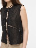 Product image thumbnail - TIE FRONT SLEEVELESS TOP, Meteorite | 3