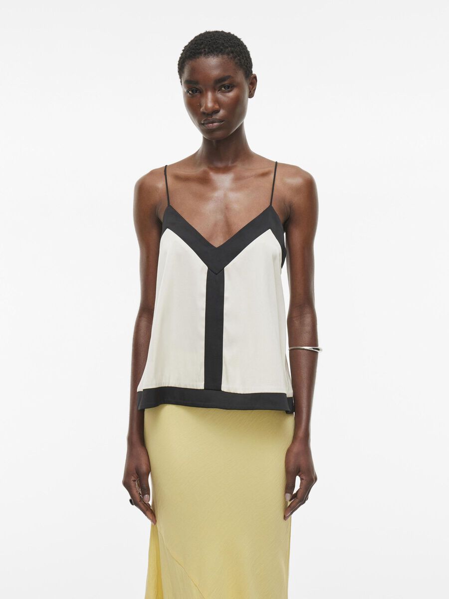 VILA V-NECK STRAP TOP, Birch, highres - 14106038_Birch_1176970_003.jpg