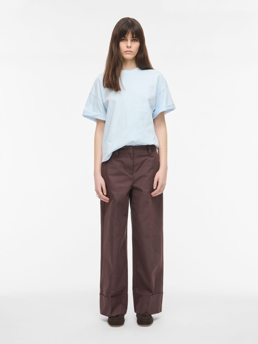 Product tile image - ROUND NECK OVERSIZED T-SHIRT, Ice Water | 14116936_IceWater