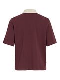 VILA COTTON POLO T-SHIRT, Decadent Chocolate, highres - 14108778_DecadentChocolate_1210061_002.jpg