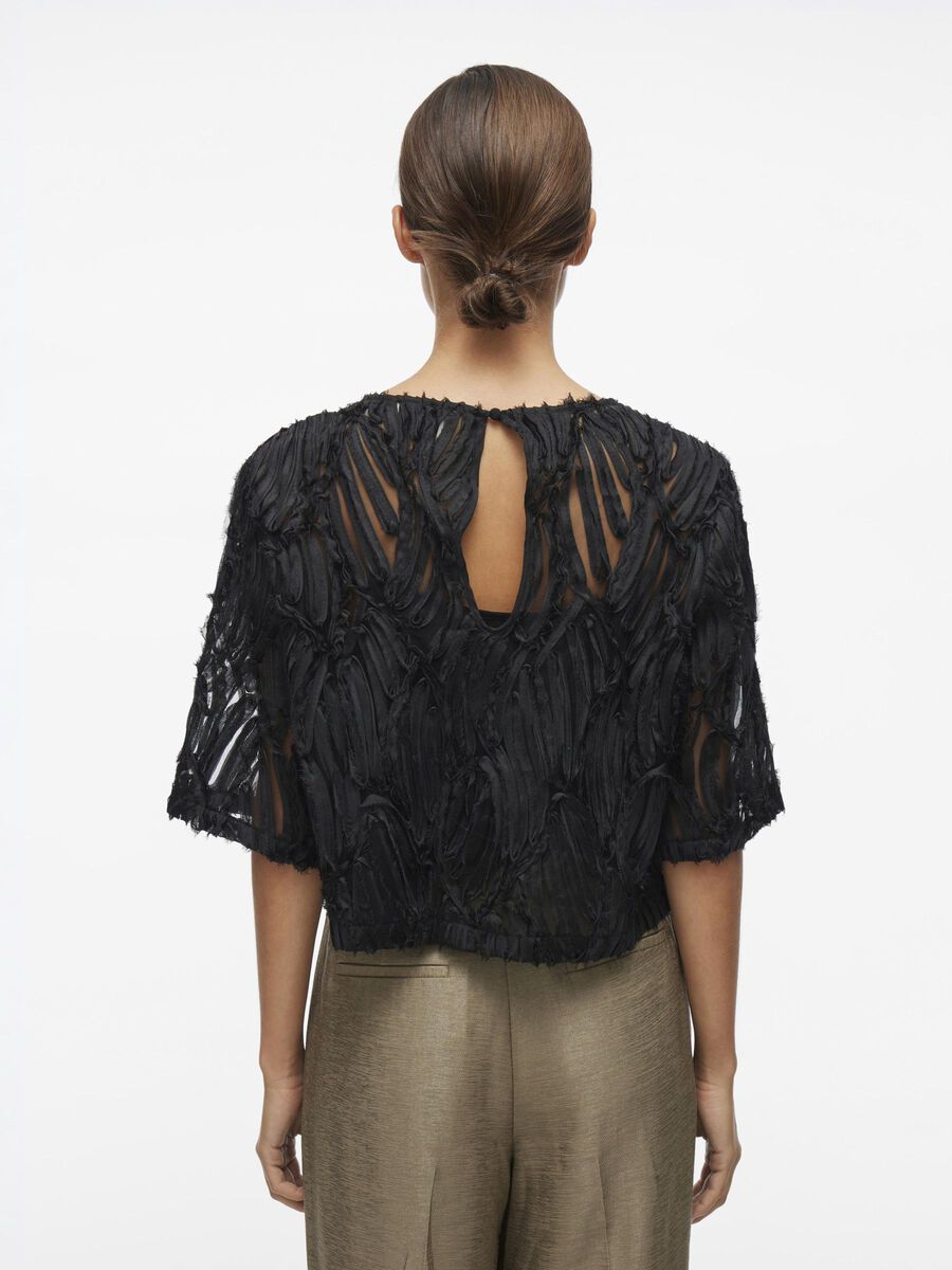 VILA ROUND NECK SHORT SLEEVED TOP, Meteorite, highres - 14105208_Meteorite_004.jpg