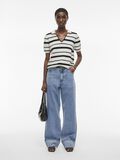 VILA SHORT SLEEVED KNITTED TOP, Birch, highres - 14105934_Birch_1176306_005.jpg
