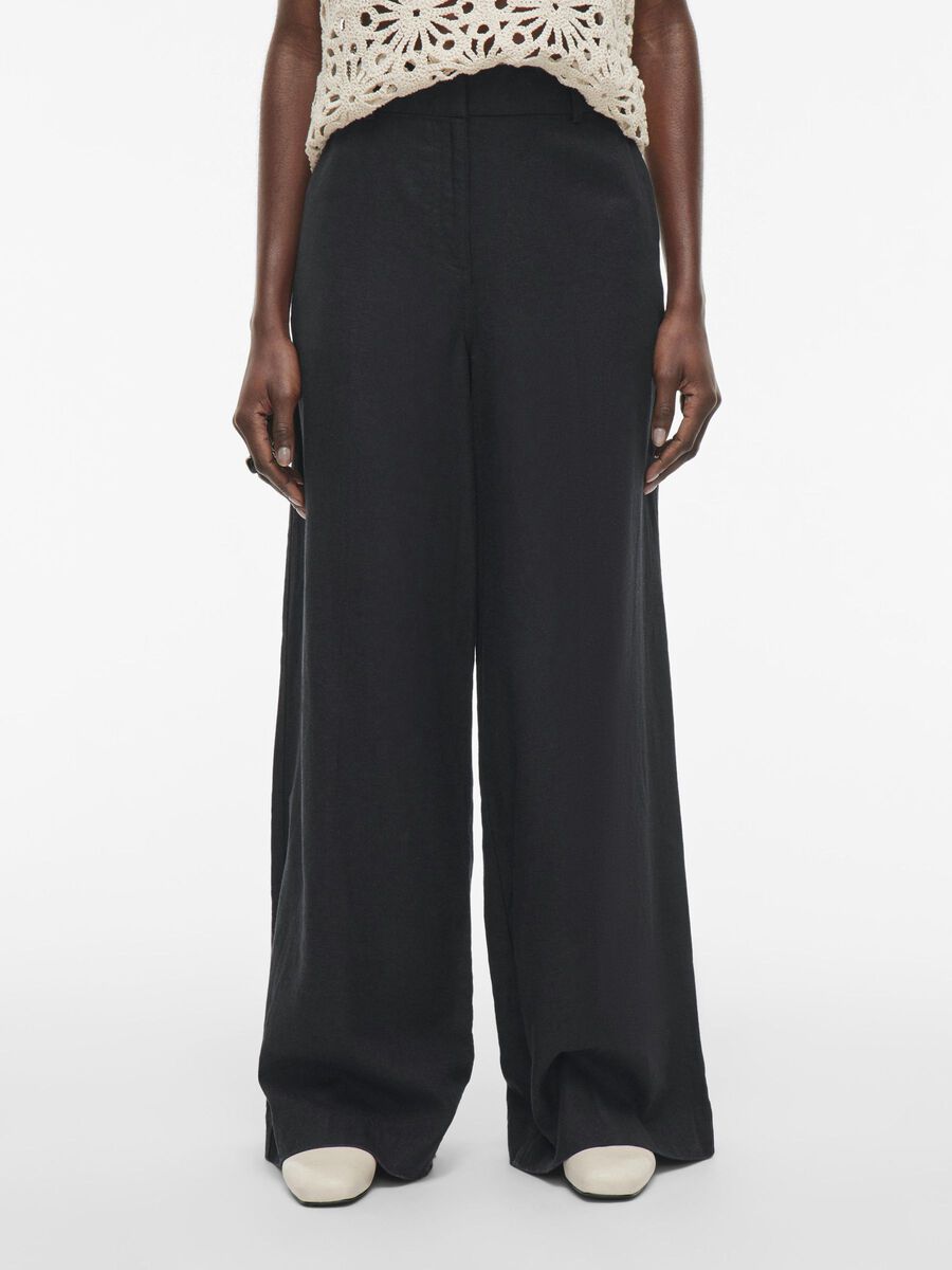 VILA HIGH WAIST TROUSERS, Meteorite, highres - 14105782_Meteorite_003.jpg