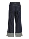 VILA MID-WAIST STRAIGHT FIT JEANS, Dark Medium Blue Denim, highres - 14107756_DarkMediumBlueDenim_002.jpg