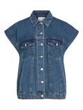 VILA OVERSIZED DENIM VEST, Dark Medium Blue Denim, highres - 14107739_DarkMediumBlueDenim_001.jpg