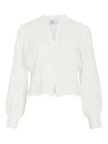 Product image thumbnail - V-NECK LONG SLEEVED SHIRT, Cloud Dancer | 1